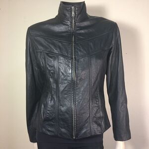 Wilsons Maxima Black Leather Jacket